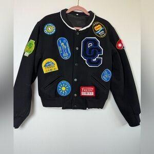 Opening Ceremony Black Patchwork Jacket